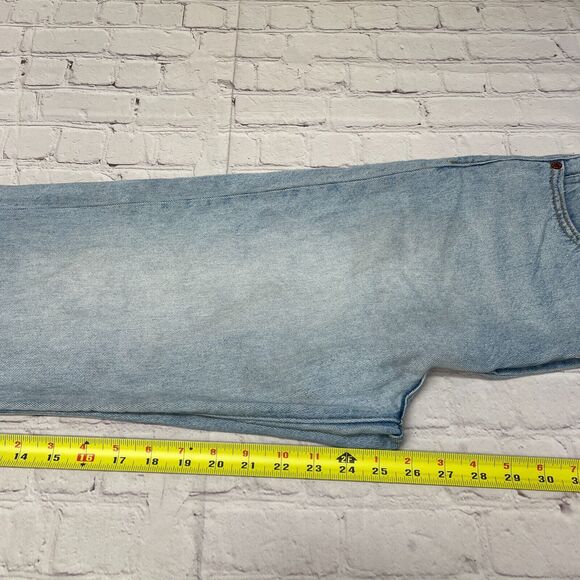 Levi's Women Ribcage Straight Ankle Jeans Size 27 Blue Denim B338 -17 - Picture 6 of 16